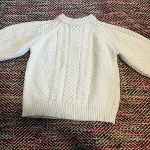 Brady Chunky Cable Knit Sweater Size Small. Cream